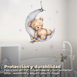 Foto 5 | Sticker Vinil Decorativo Con Diseño De Oso Para Pared