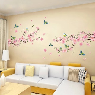 Foto 3 | Sticker Vinil Decorativo Para Pared Con Diseño De Flores De Cerezo