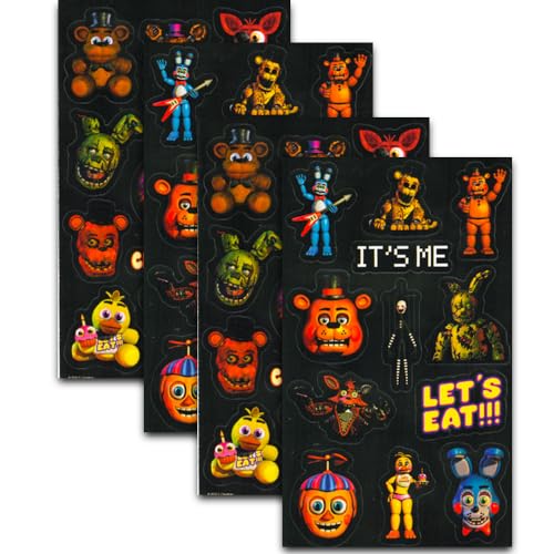 Foto 4 pulgar | Venta Internacional - Pegatinas Five Nights At Freddy's 4 Hojas