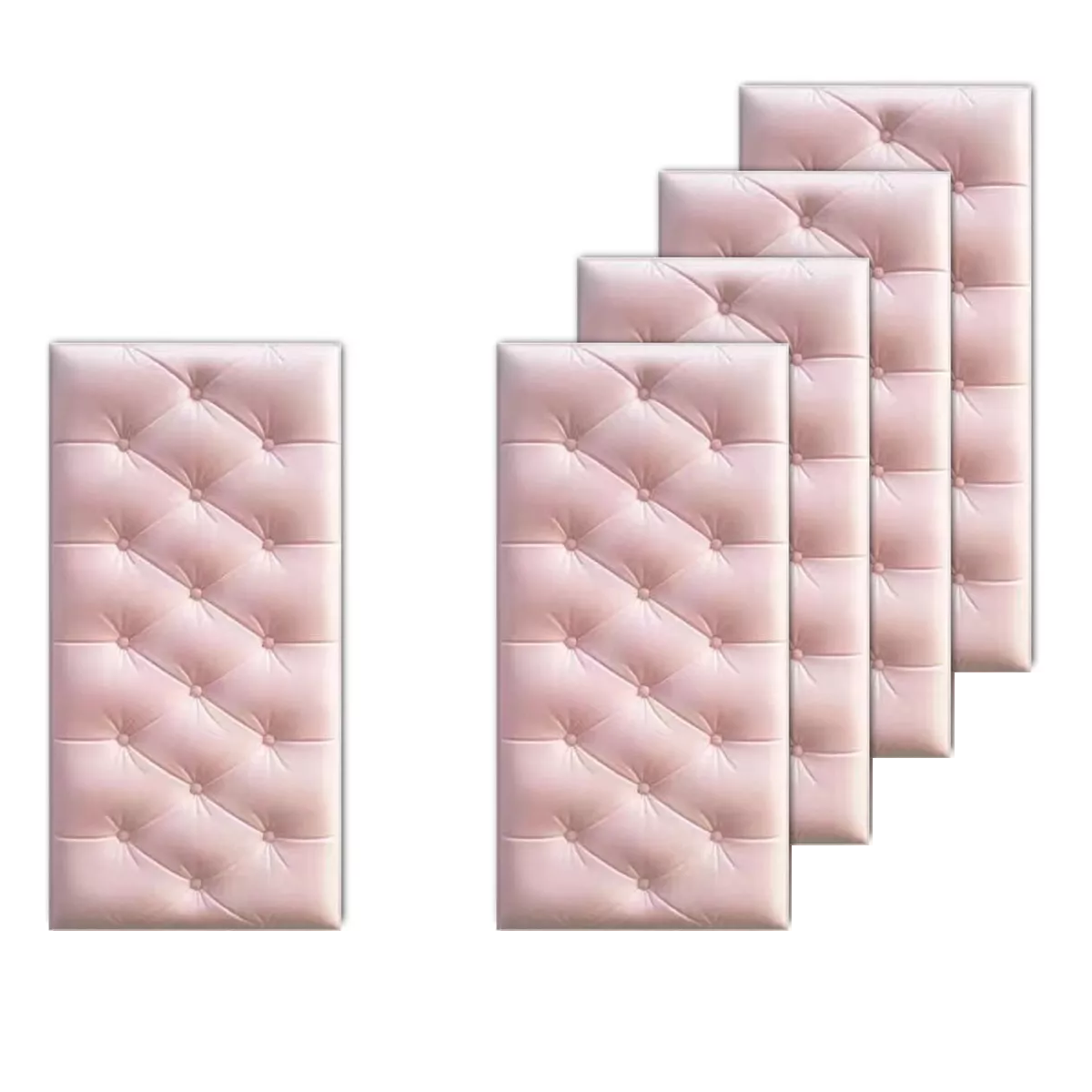 5pcs Paneles Decorativas Impermeable Eo Safe Imports Esi-14984 Rosa