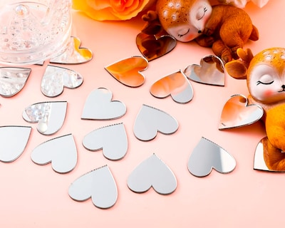 Foto 3 | Set de 100 Vinilos de Acrílico Corazones Decorativos