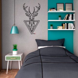 Foto 3 | Sticker Vinil Decorativo Para Pared Con Diseño Geométrico De Ciervo