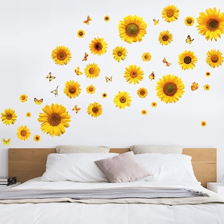 Foto 2 | Sticker Vinil Decorativo Para Pared Con Diseño De Girasol