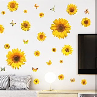 Foto 3 | Sticker Vinil Decorativo Para Pared Con Diseño De Girasol