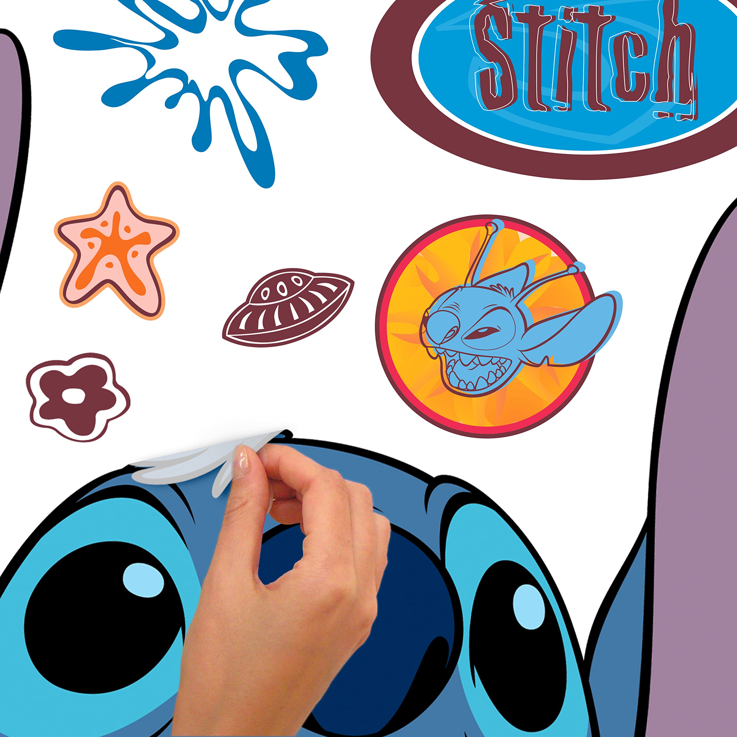 Foto 5 pulgar | Adhesivos De Pared Disney Stitch Giant Roommates Rmk5110gm - Venta Internacional.