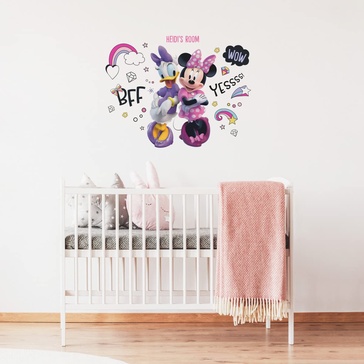 Foto 4 pulgar | Adhesivos De Pared Disney Minnie Mouse Con Alphabet Roommates Rmk5156gm - Venta Internacional.