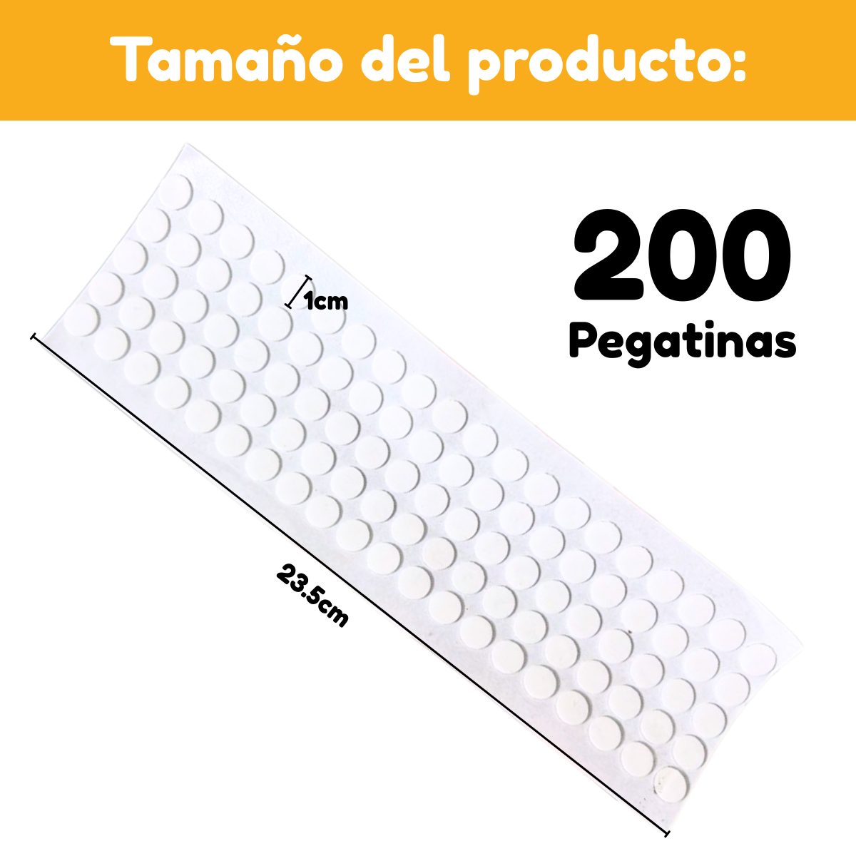 Foto 4 pulgar | 200 Pegatinas Doble Cara Circulares De Silicona Invisibles
