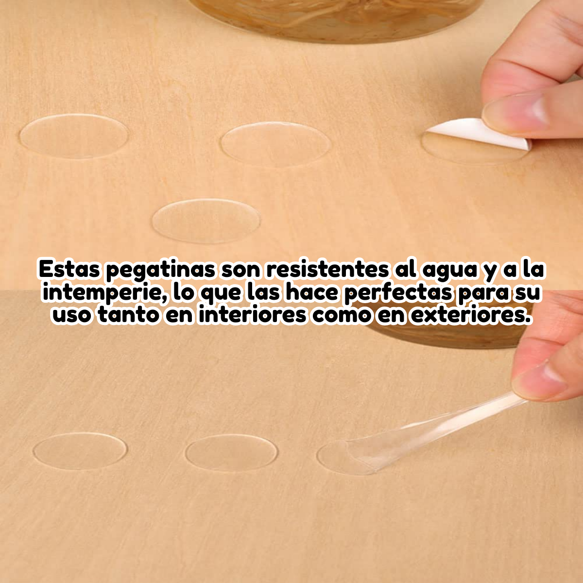 Foto 6 pulgar | 200 Pegatinas Doble Cara Circulares De Silicona Invisibles