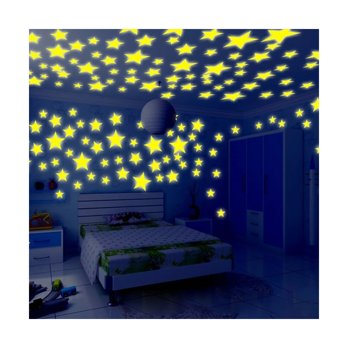 Foto 4 | Paquete De 500 Estrellas Fluorescentes Fosforecentes Eo Safe Imports Esi-19461 Multicolor