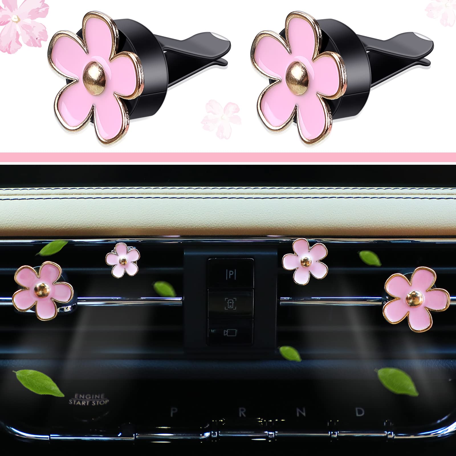 Foto 4 pulgar | Juego De Accesorios Para Coche, Funda De Piel Para Volante, Color Rosa, 10 Unidades - Venta Internacional.