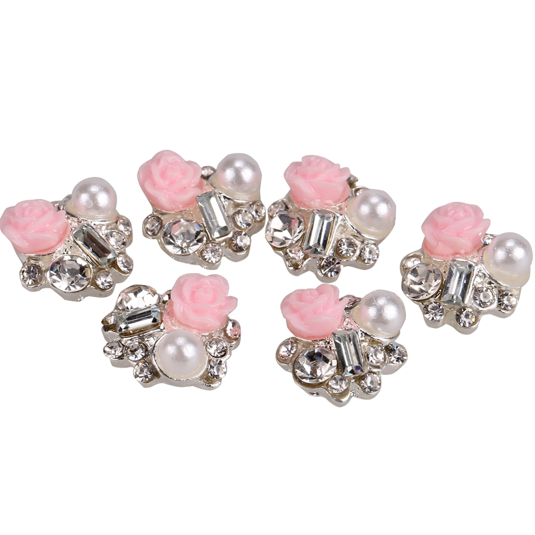 Foto 4 pulgar | Adhesivo Decorativo Para Uñas Con Diamantes De Imitación  Color Rosa - Venta Internacional.