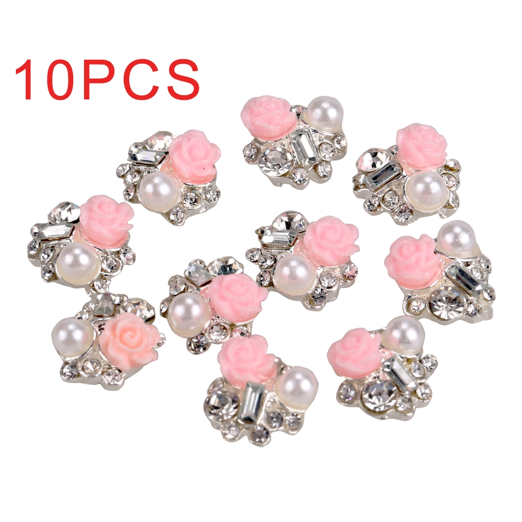 Foto 6 pulgar | Adhesivo Decorativo Para Uñas Con Diamantes De Imitación  Color Rosa - Venta Internacional.