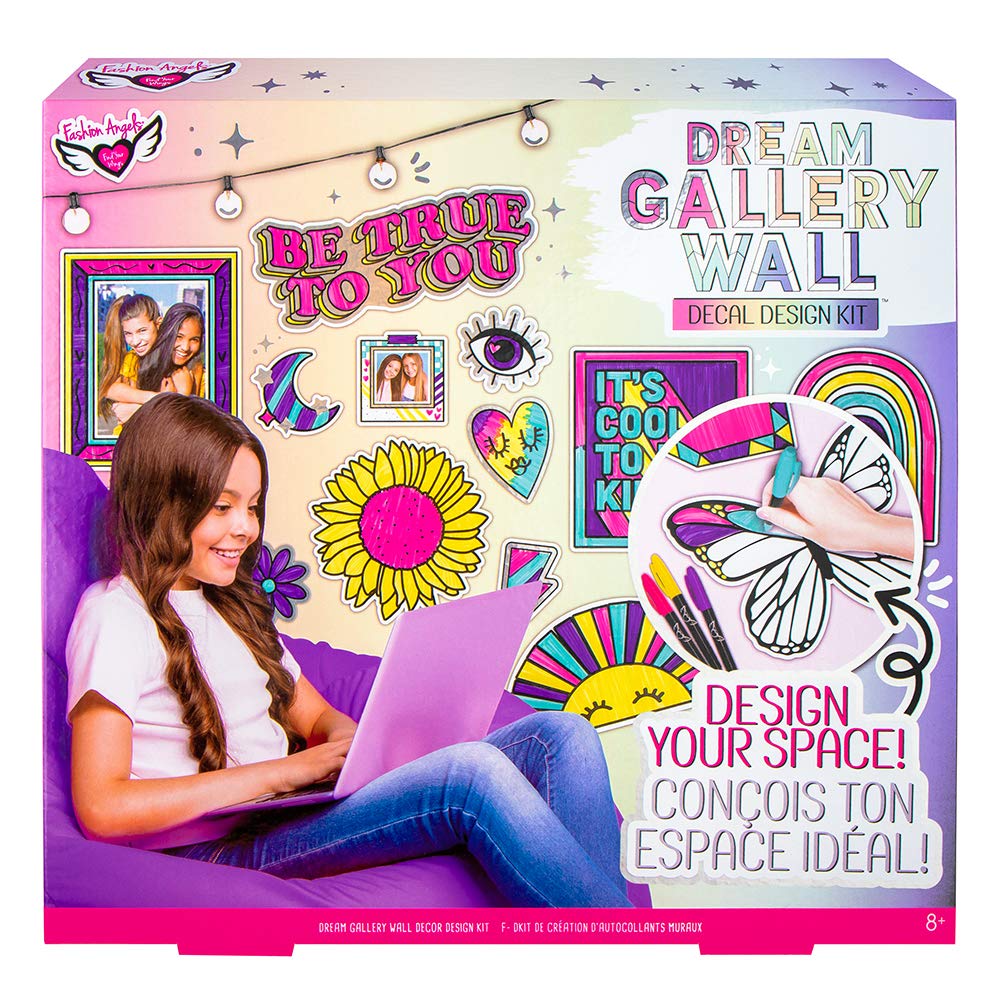 Kit De Diseño De Pegatinas De Pared Fashion Angels Dream Gallery Con Rotuladores - Venta Internacional.
