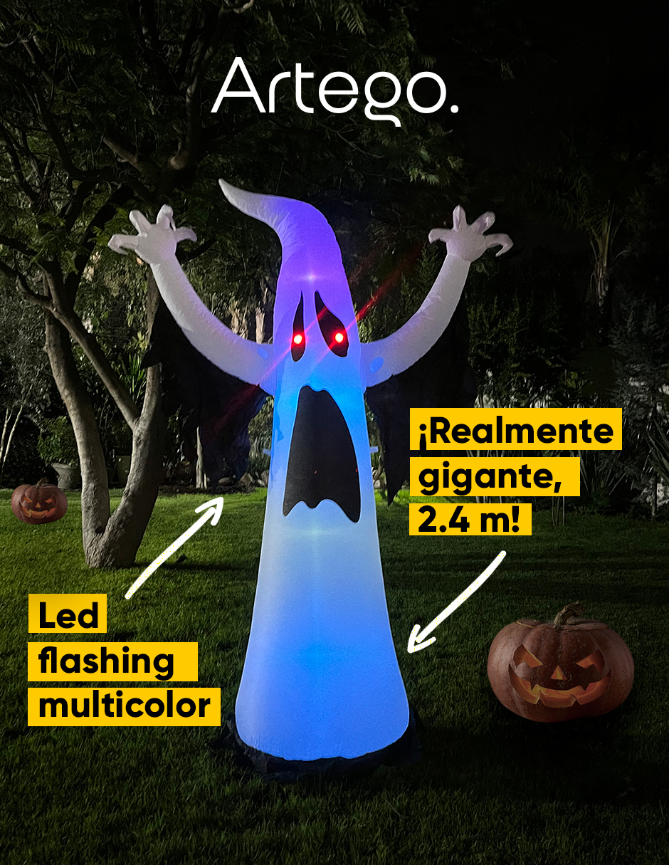 Foto 3 pulgar | Inflable Halloween Artego Fantasma Ghost Con Led Flashing Multicolor