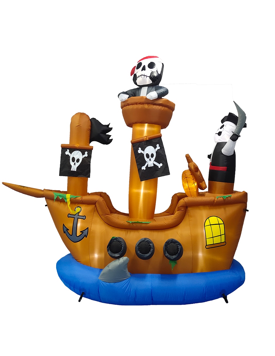 Inflable Halloween Artego Barco Pirata Gigante $2,499