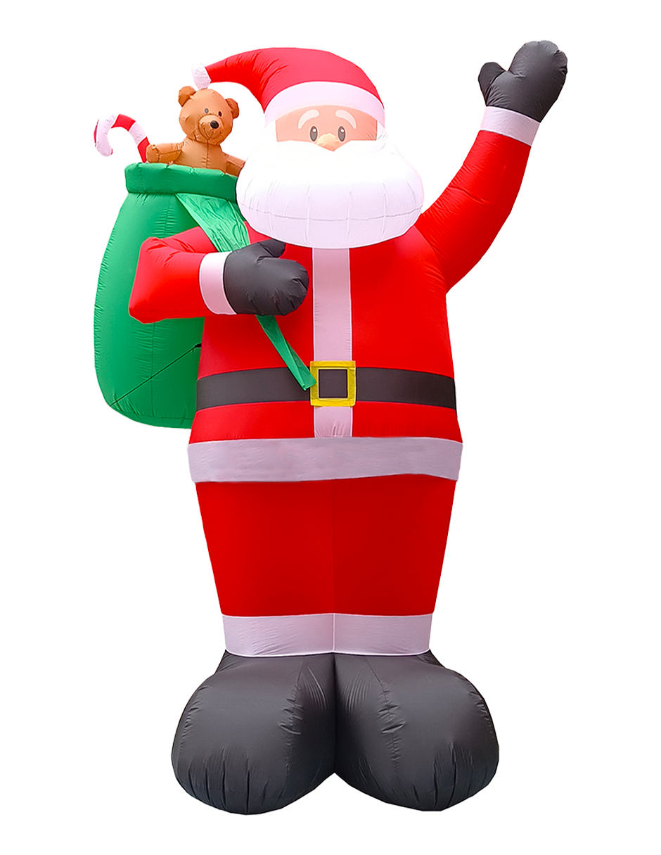 Inflable de Navidad Artego Santa Claus Mega Gigante con Led 4m