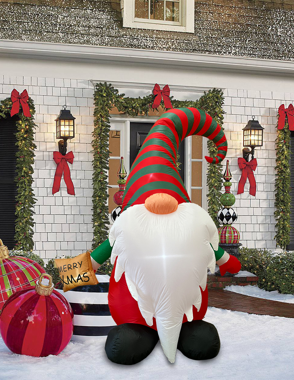 Foto 4 | Inflable De Navidad Gnomo Gnome Duende Navideño - 1.85 M.