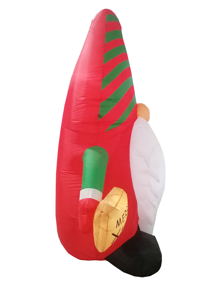 Foto 7 | Inflable De Navidad Gnomo Gnome Duende Navideño - 1.85 M.