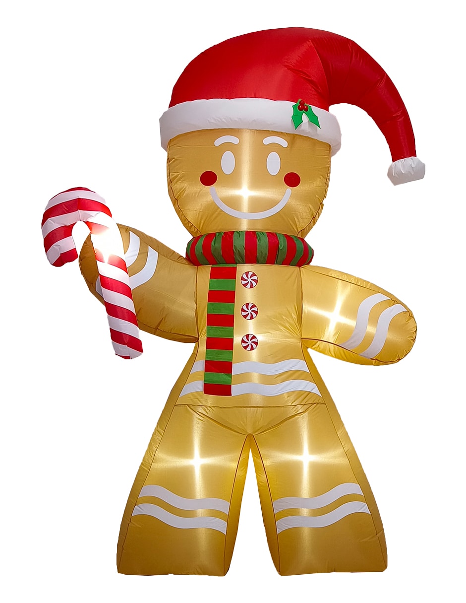 Inflable De Navidad Galleta Jengibre Gingy Gingerbread - 2.5m $1,699