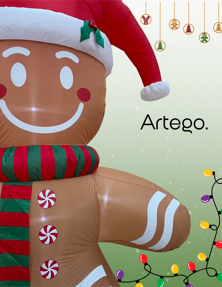 Foto 5 pulgar | Inflable De Navidad Galleta Jengibre Gingy Gingerbread - 2.5m