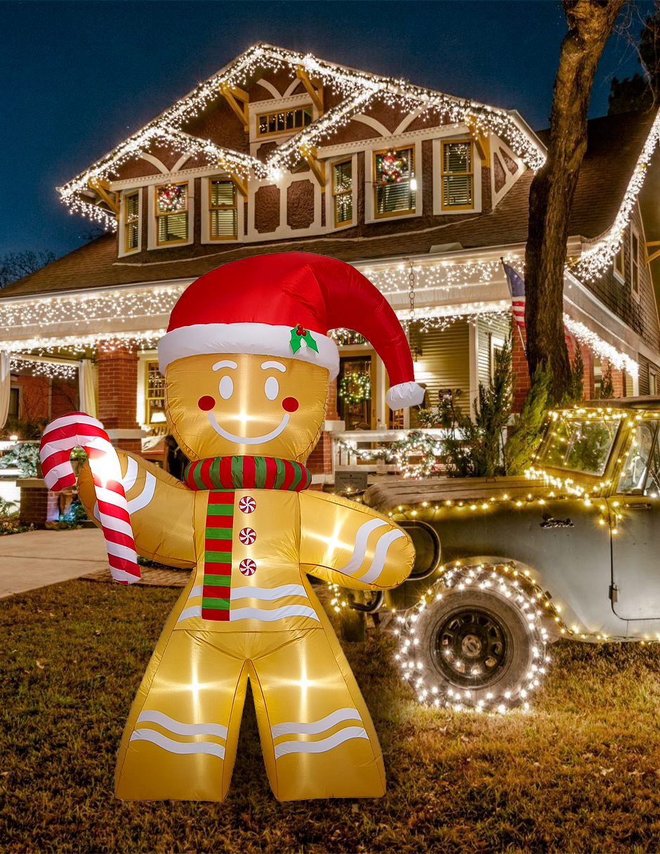 Foto 6 | Inflable De Navidad Galleta Jengibre Gingy Gingerbread - 2.5m