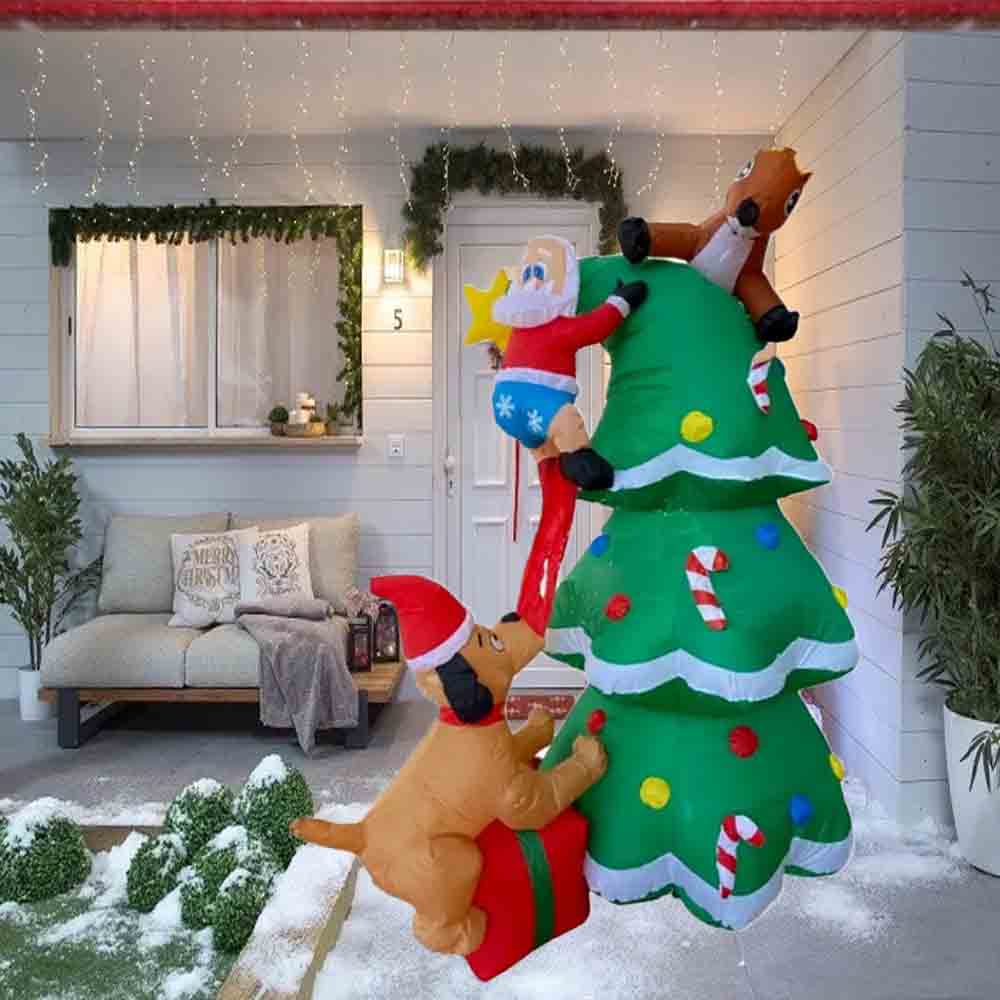 Foto 2 | Inflable Árbol con Santa Claus y Perro Kyuden Home