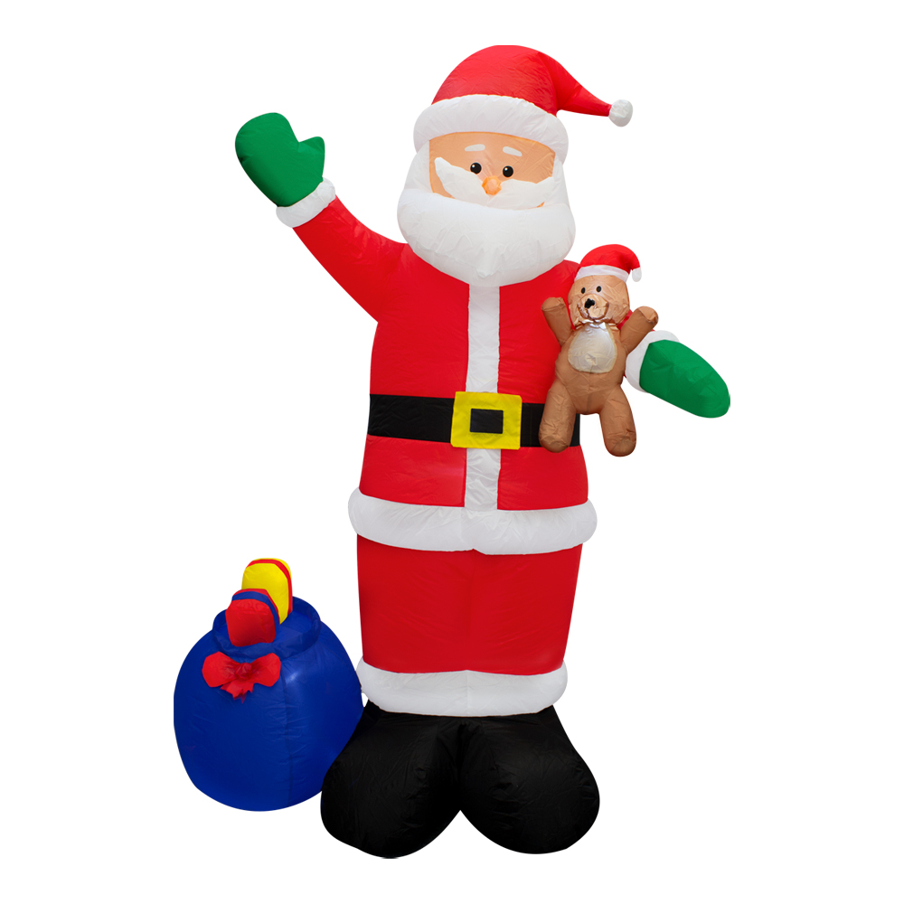 Foto 1 | Inflable Navideño Santa Claus con Oso de Peluche 1.80 mts