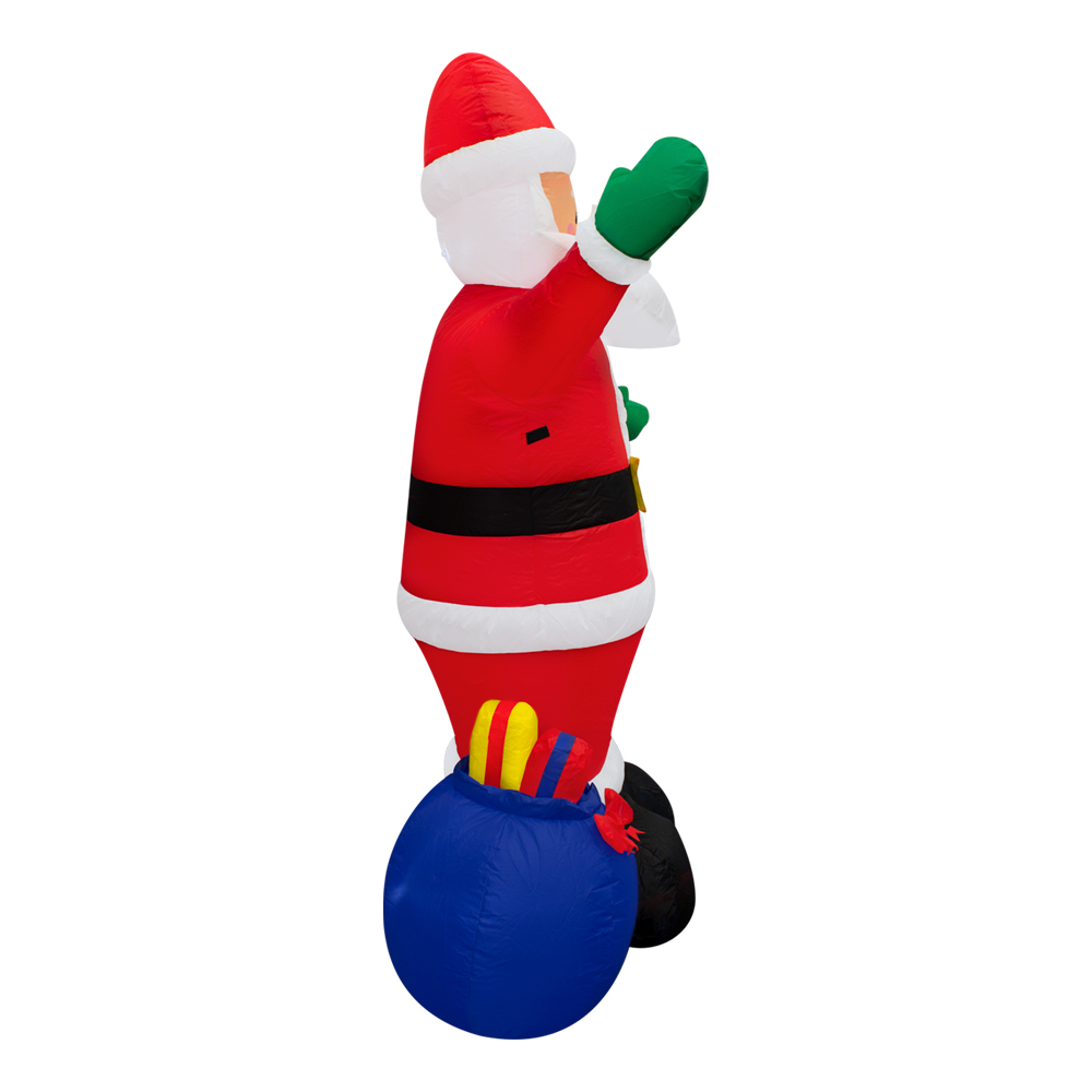 Foto 4 | Inflable Navideño Santa Claus con Oso de Peluche 1.80 mts