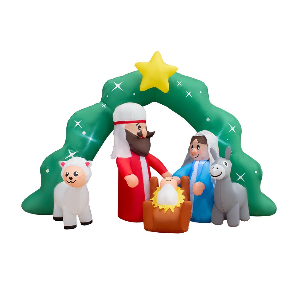 Inflable Navideño con Luz Led Nacimiento de Jesús 2.10 mts $2,099