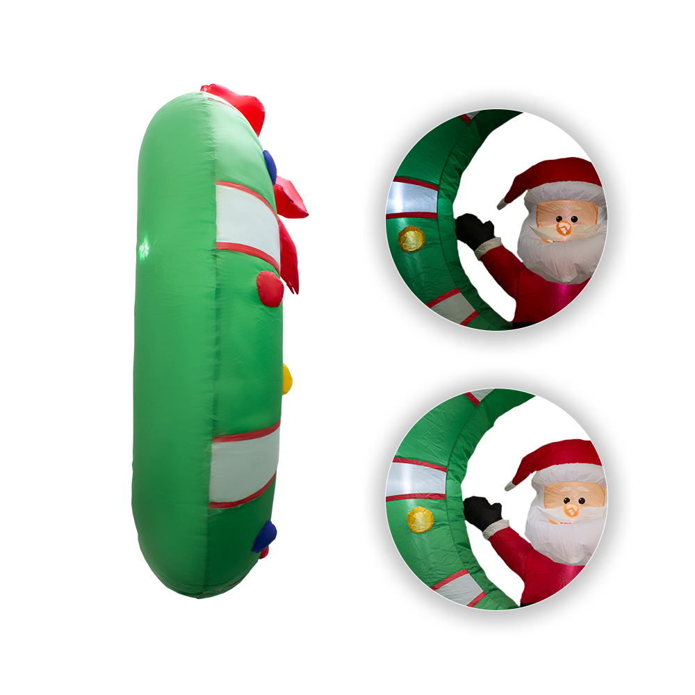 Foto 3 | Inflable Navideño Corona Navideña con Santa Claus Importadora La Merced 1.20 m