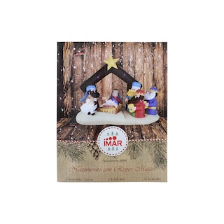 Foto 4 | Inflable Navideño con Luz Led Nacimiento de Jesús y Reyes Magos 2 mts