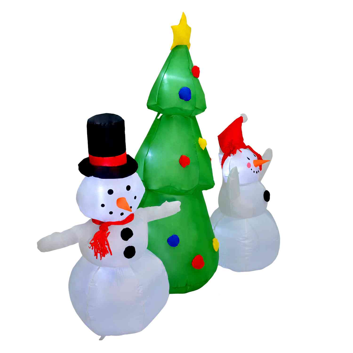 Foto 3 | Inflable Navidad Muñeco Nieve 1.65m Decoracion Luz Led