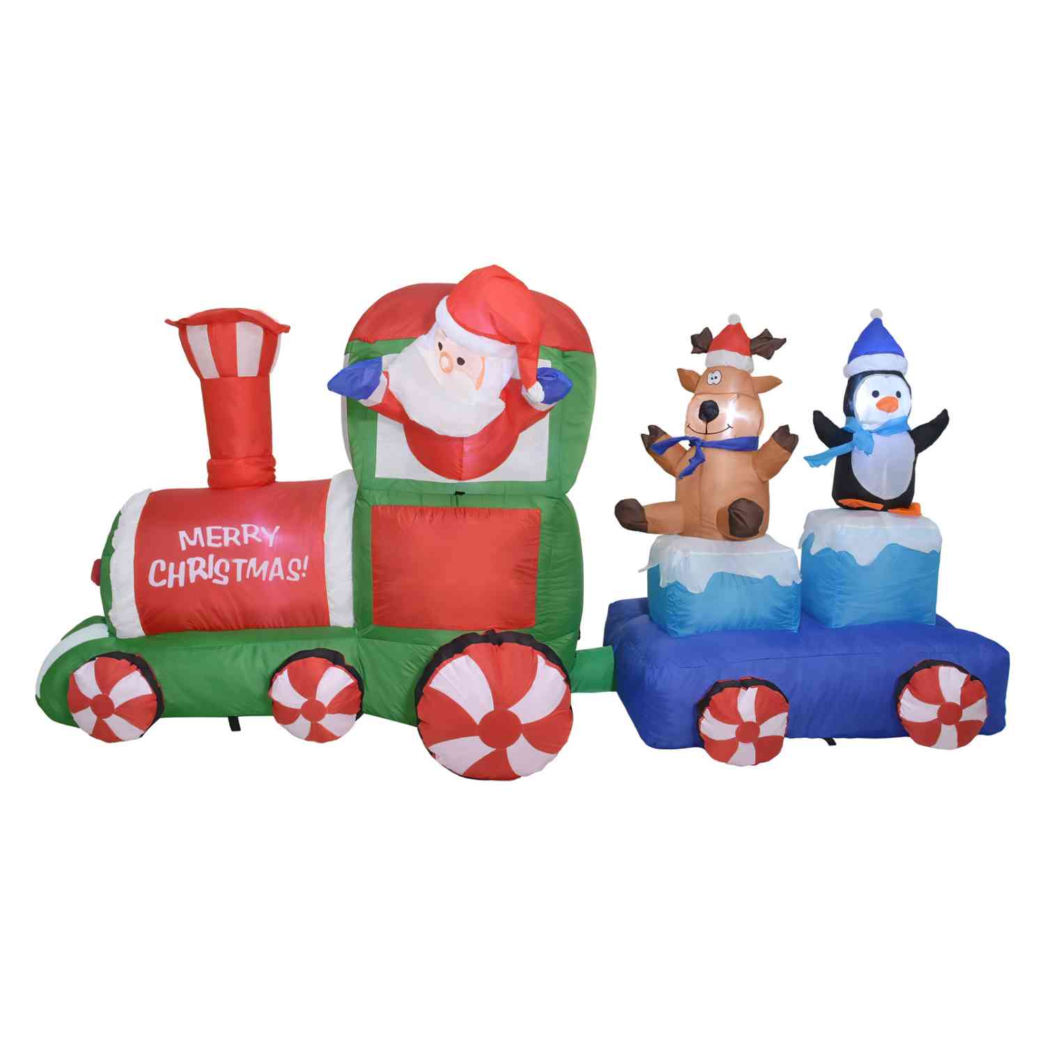 Foto 1 | Inflable Navidad Tren Navideño 2.2m Decoración Luz Led