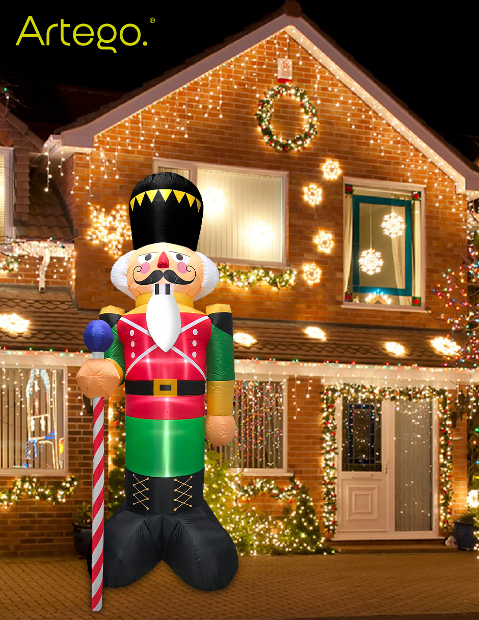 Foto 5 | Inflable De Navidad Cascanueces Nutcraker Mega Gigante De 3m De Alto Con Luces Led Artego