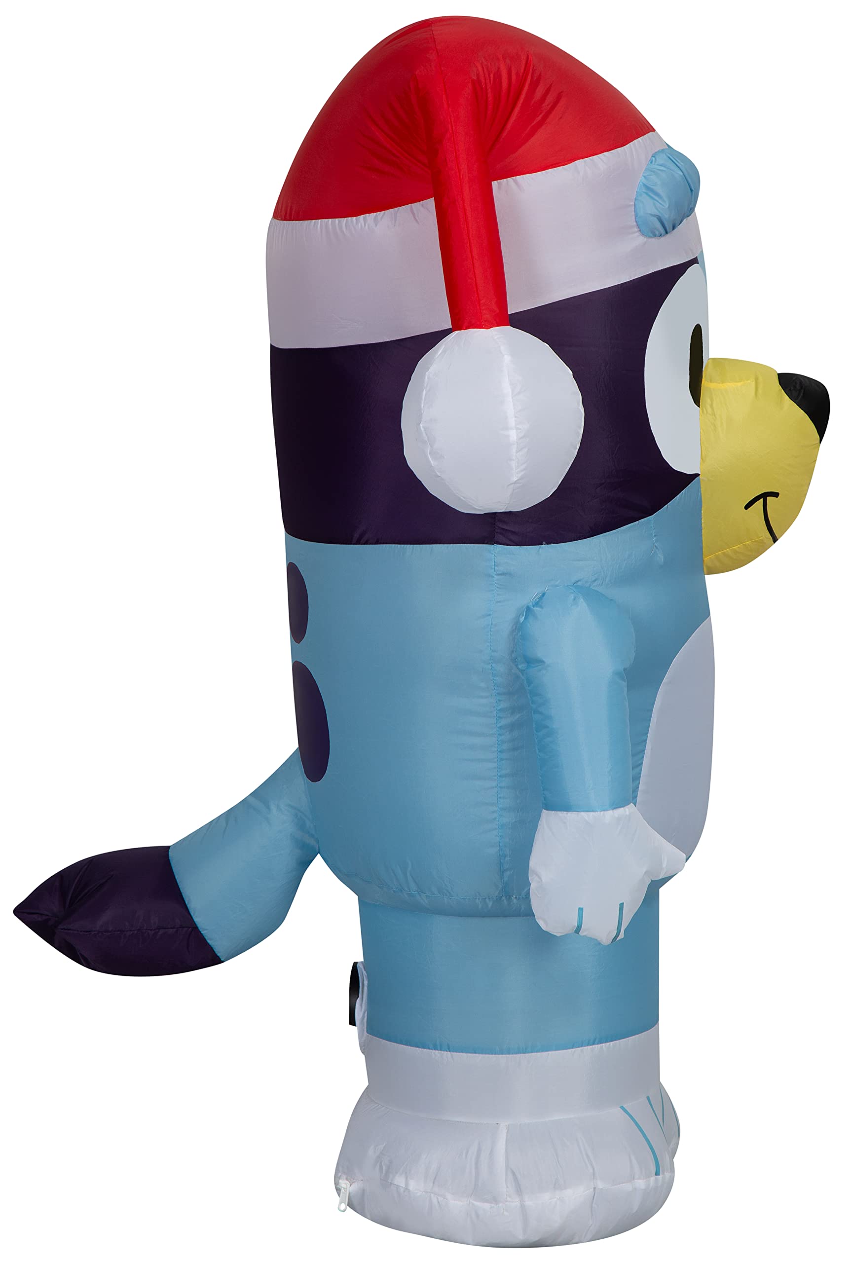 Foto 3 | Bluey Christmas Inflable Con Gorro De Papá Noel, 105 Cm De Alto Y Luz - Venta Internacional.