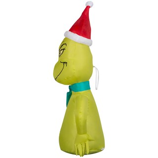 Foto 3 | Gema Inflable Carbuddy Christmas Grinch Gemmy De 107 Cm De Altura - Venta Internacional.