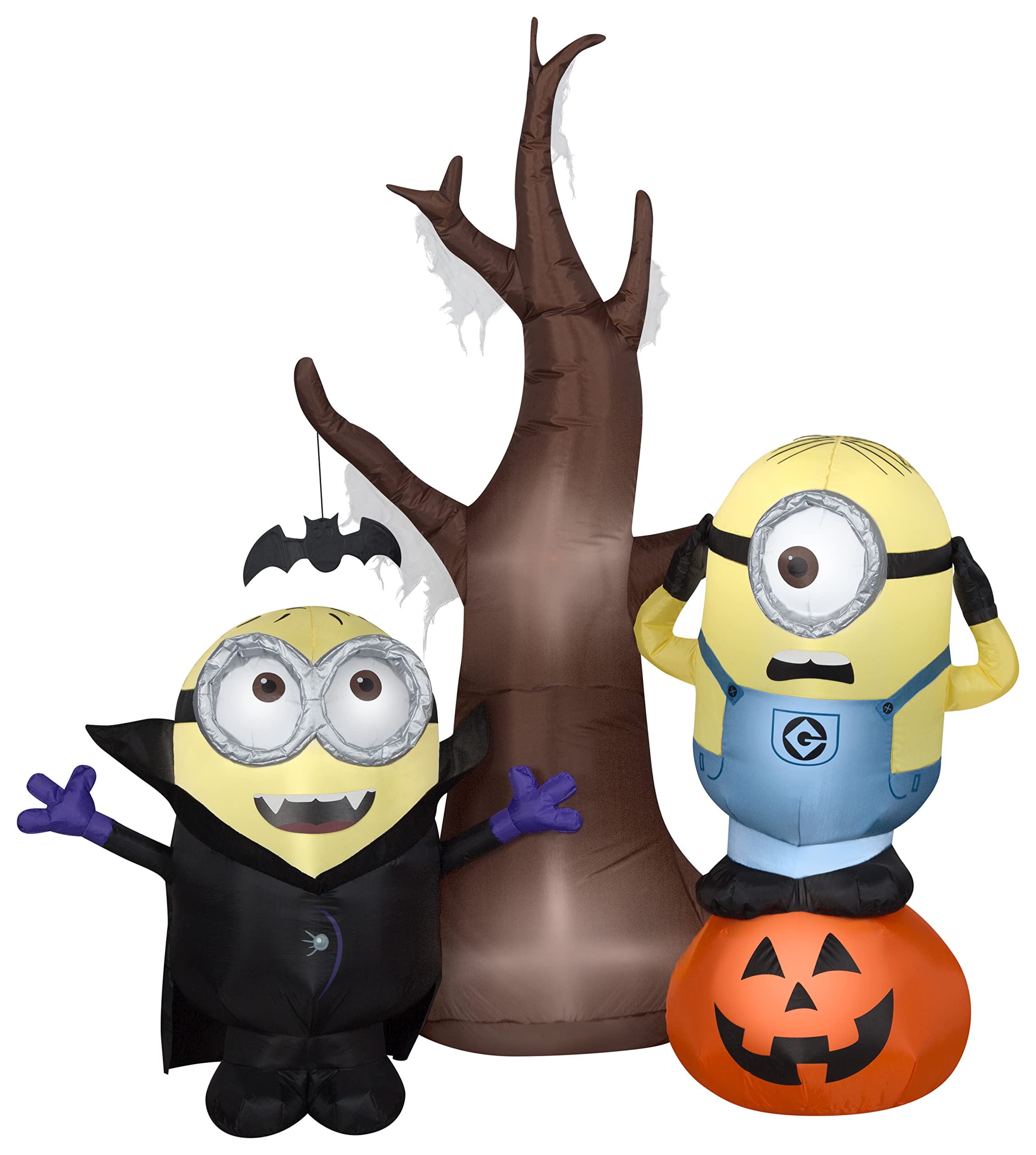 Foto 2 pulgar | Decoración Inflable Con Forma De Gema, Minions Aerotransportados Con Árbol Y Calabaza - Venta Internacional.