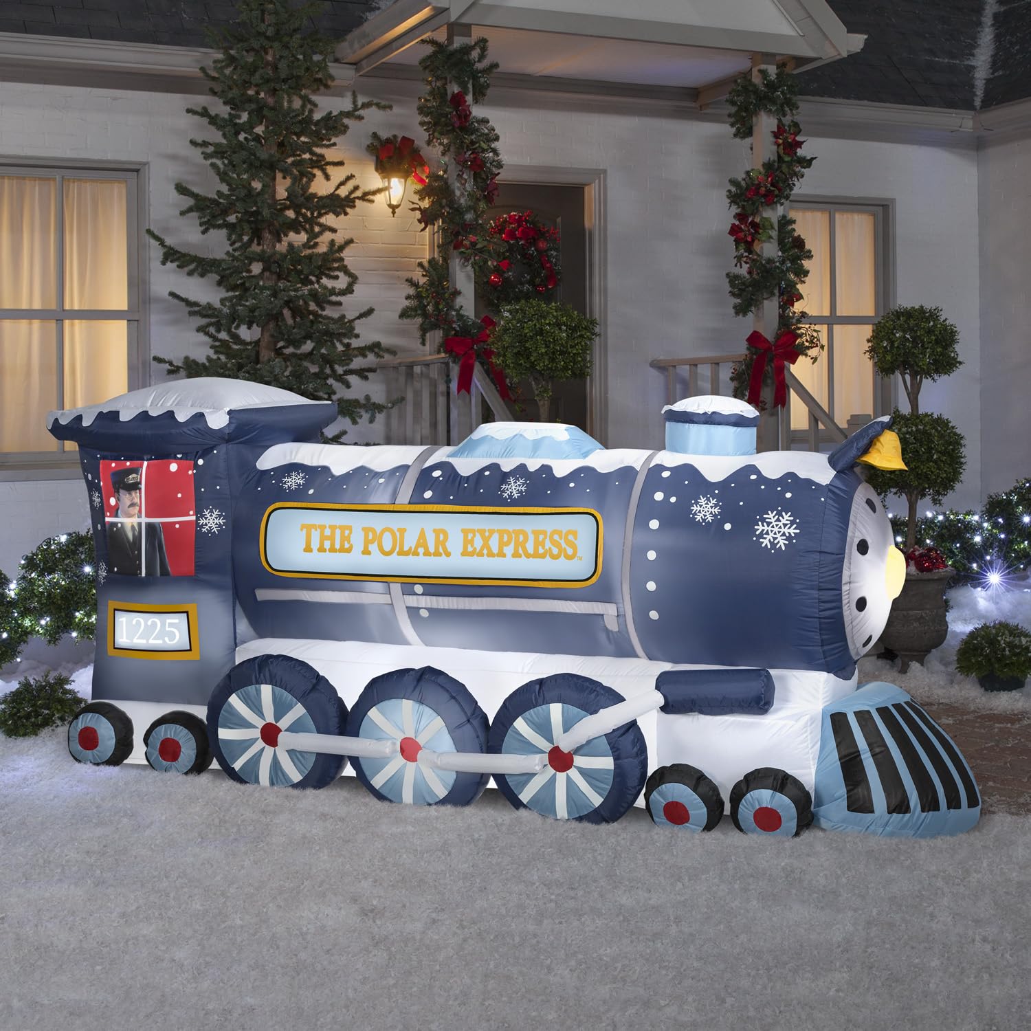 Foto 3 pulgar | Tren Inflable Polar Express Gemmy Christmas De 1,2 M De Altura - Venta Internacional.