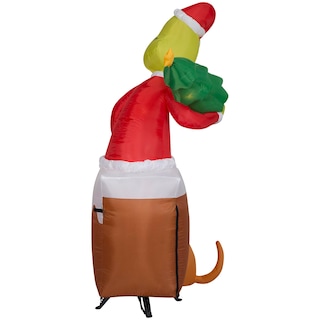 Foto 3 | Chimenea Inflable Navideña Con Diseño De Gemmy Grinch And Max, 1,7 M De Altura - Venta Internacional.