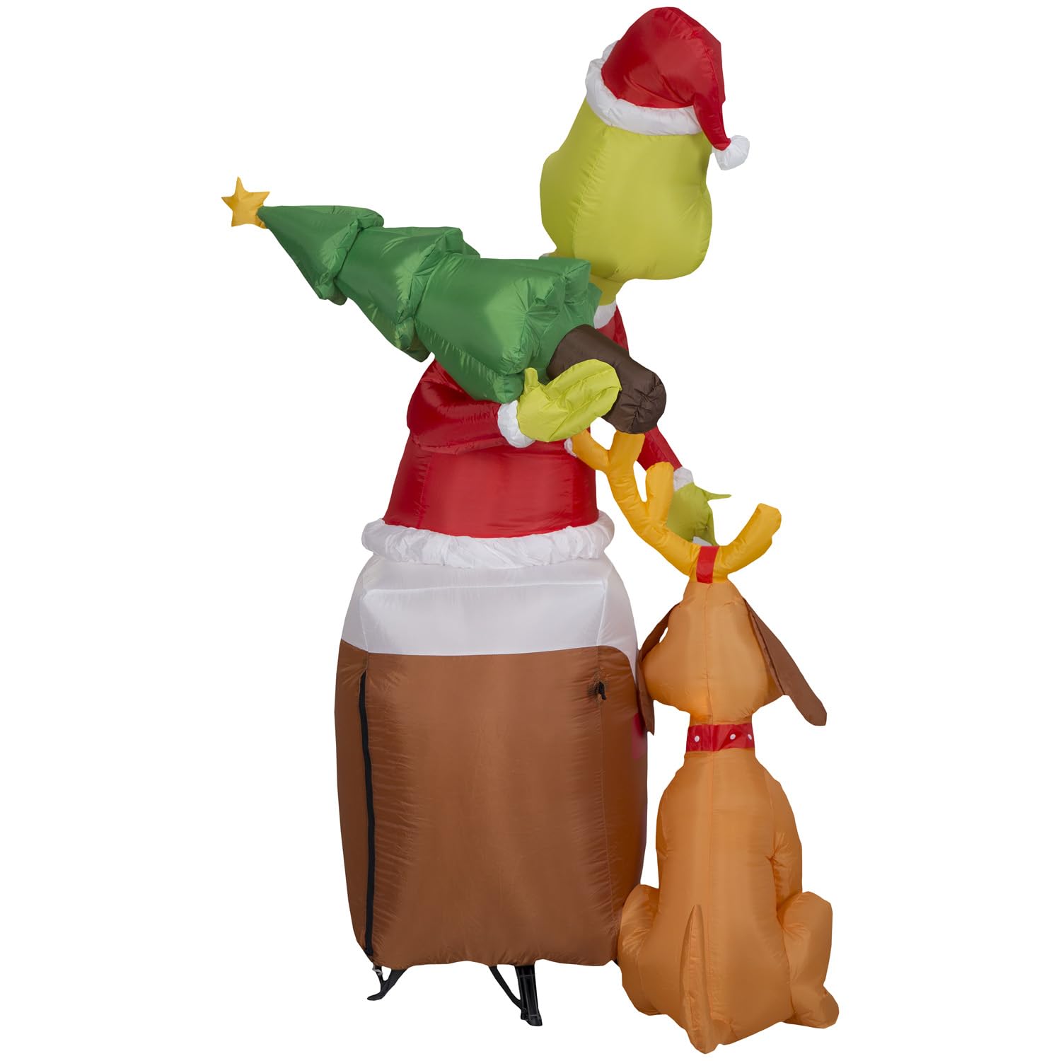 Foto 5 pulgar | Chimenea Inflable Navideña Con Diseño De Gemmy Grinch And Max, 1,7 M De Altura - Venta Internacional.