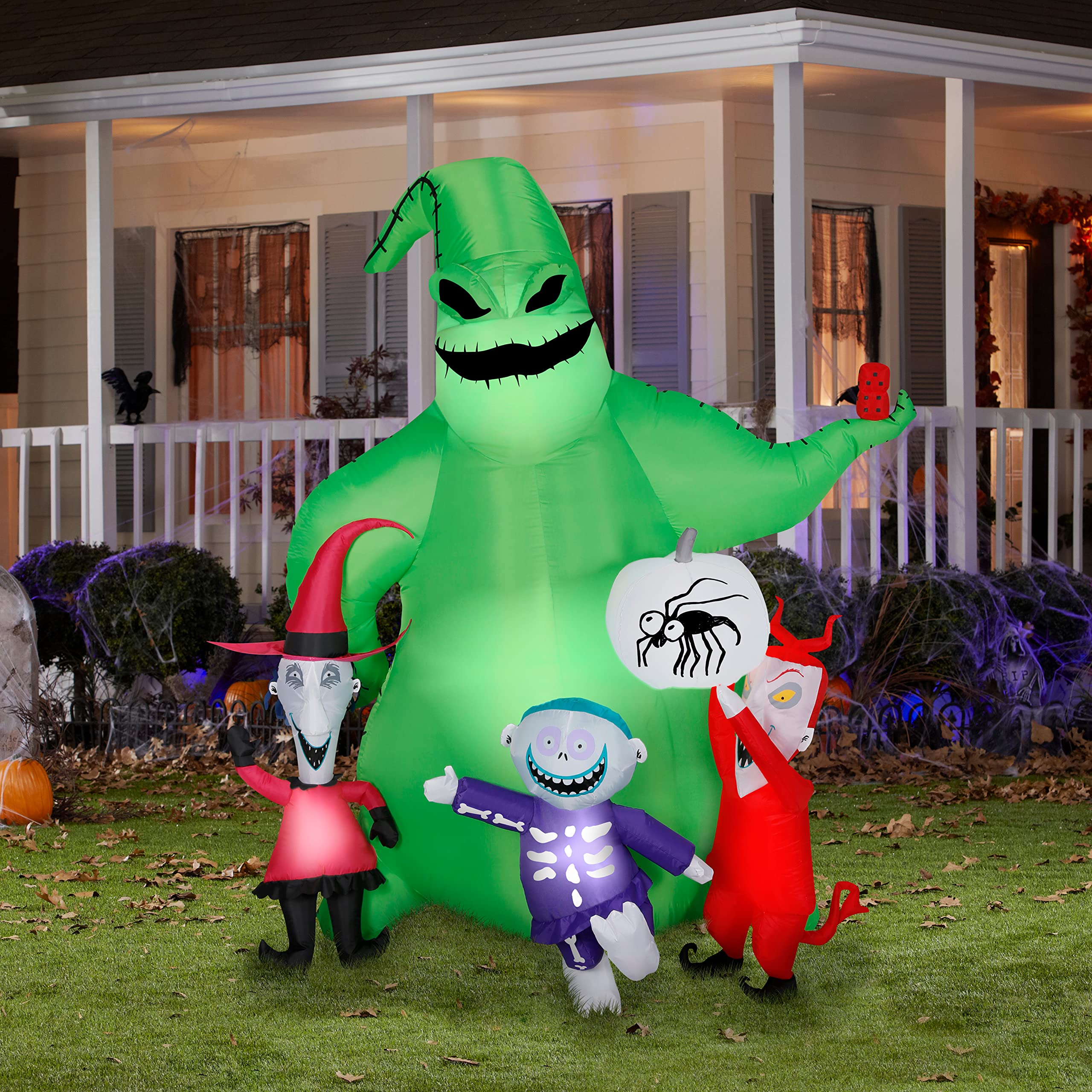 Foto 3 pulgar | Gemma Airblown Oogie Inflable Con Escena De Halloween Con Criaturas - Venta Internacional.