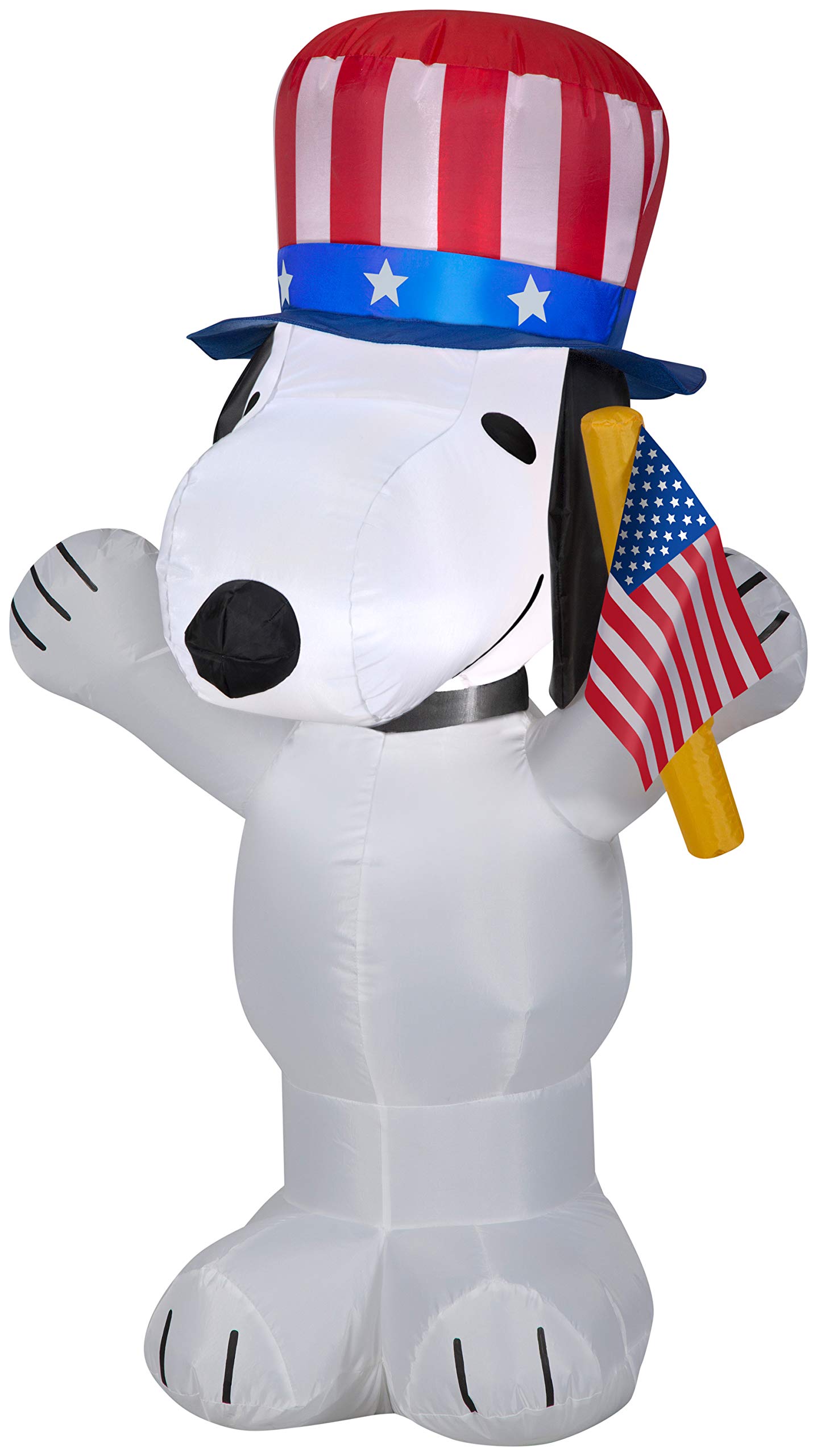 Foto 3 pulgar | Snoopy Gemmy Airblown Patriotic Hinchable De 107 Cm De Altura - Venta Internacional.