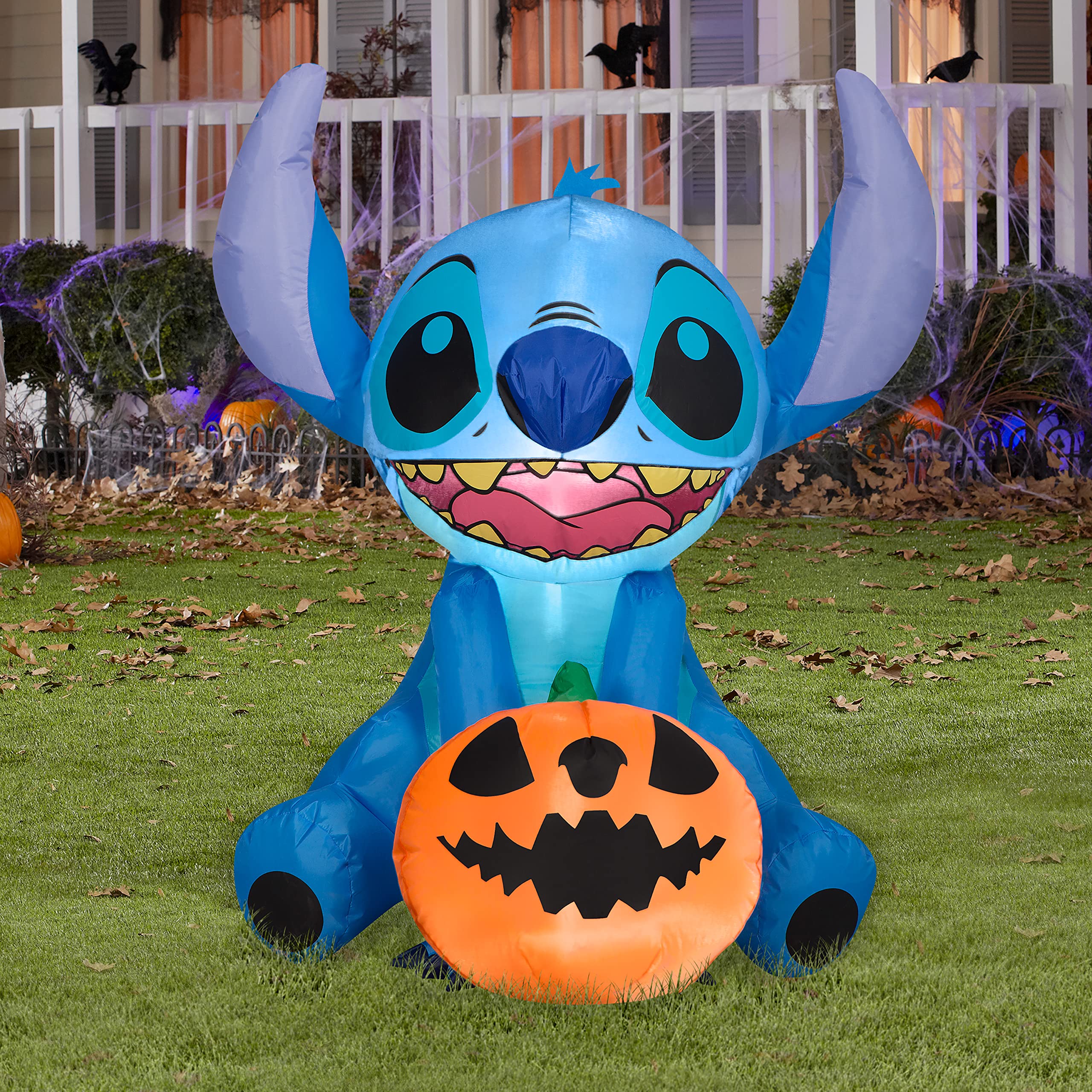Foto 3 pulgar | Decoración Inflable De Halloween Con Puntadas Aerodinámicas De 90 Cm De Altura - Venta Internacional.