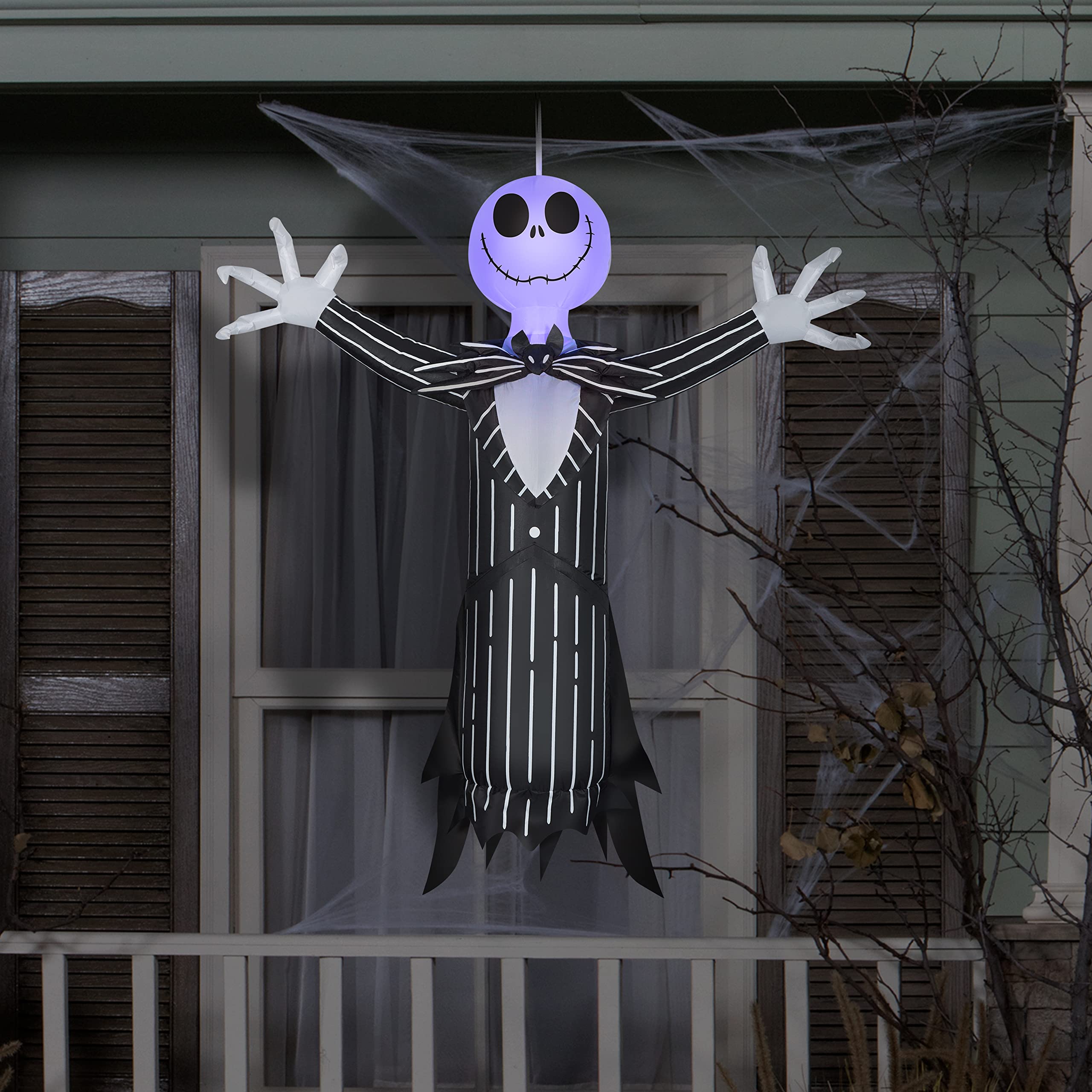 Foto 3 pulgar | Colgante Inflable Jack Skellington Disney De 1,2 M Con Luces Parpadeantes - Venta Internacional.
