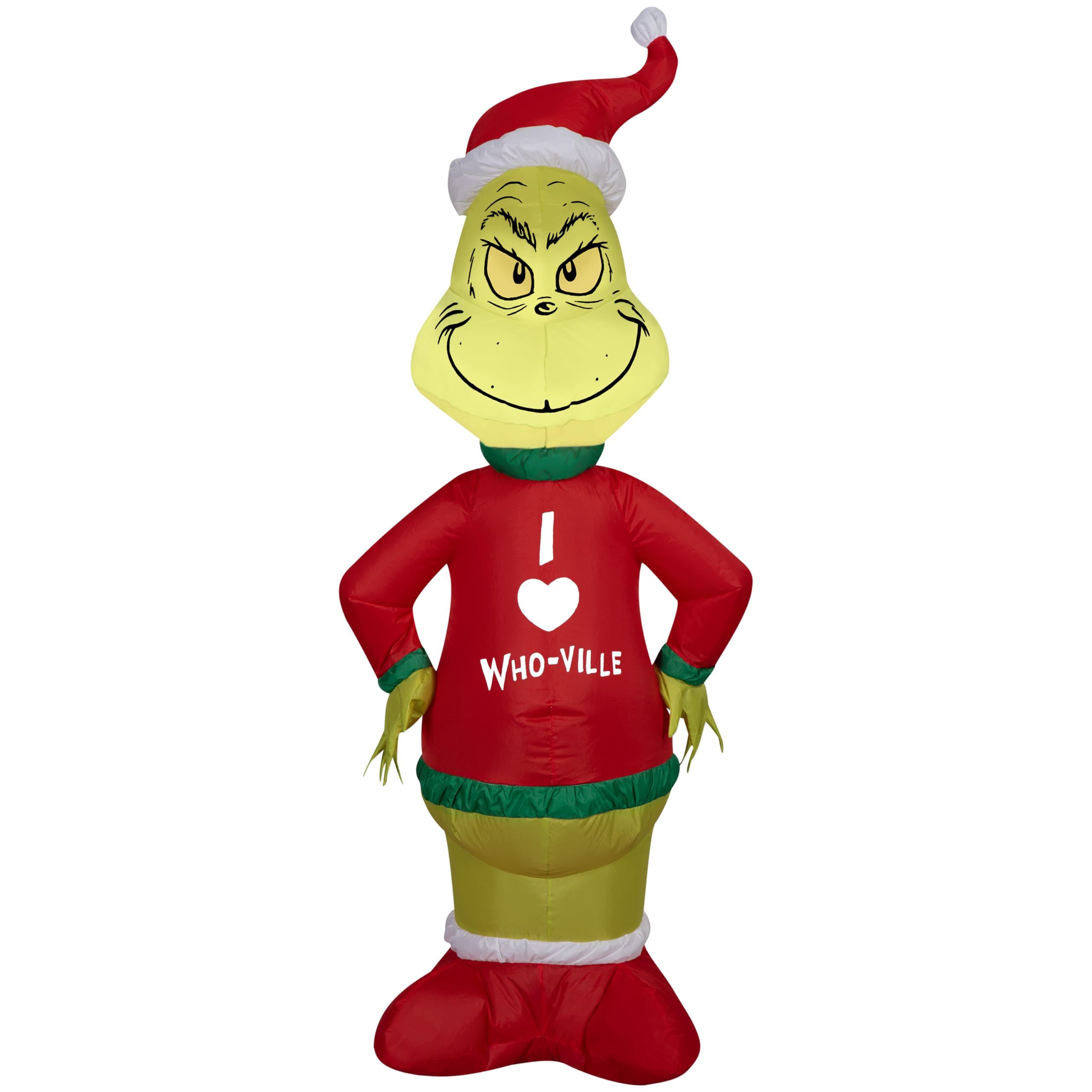 Foto 2 pulgar | Suéter Navideño Inflable Grinch Gemmy De 1,2 M Con Luces Led - Venta Internacional.