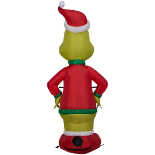 Foto 4 | Suéter Navideño Inflable Grinch Gemmy De 1,2 M Con Luces Led - Venta Internacional.