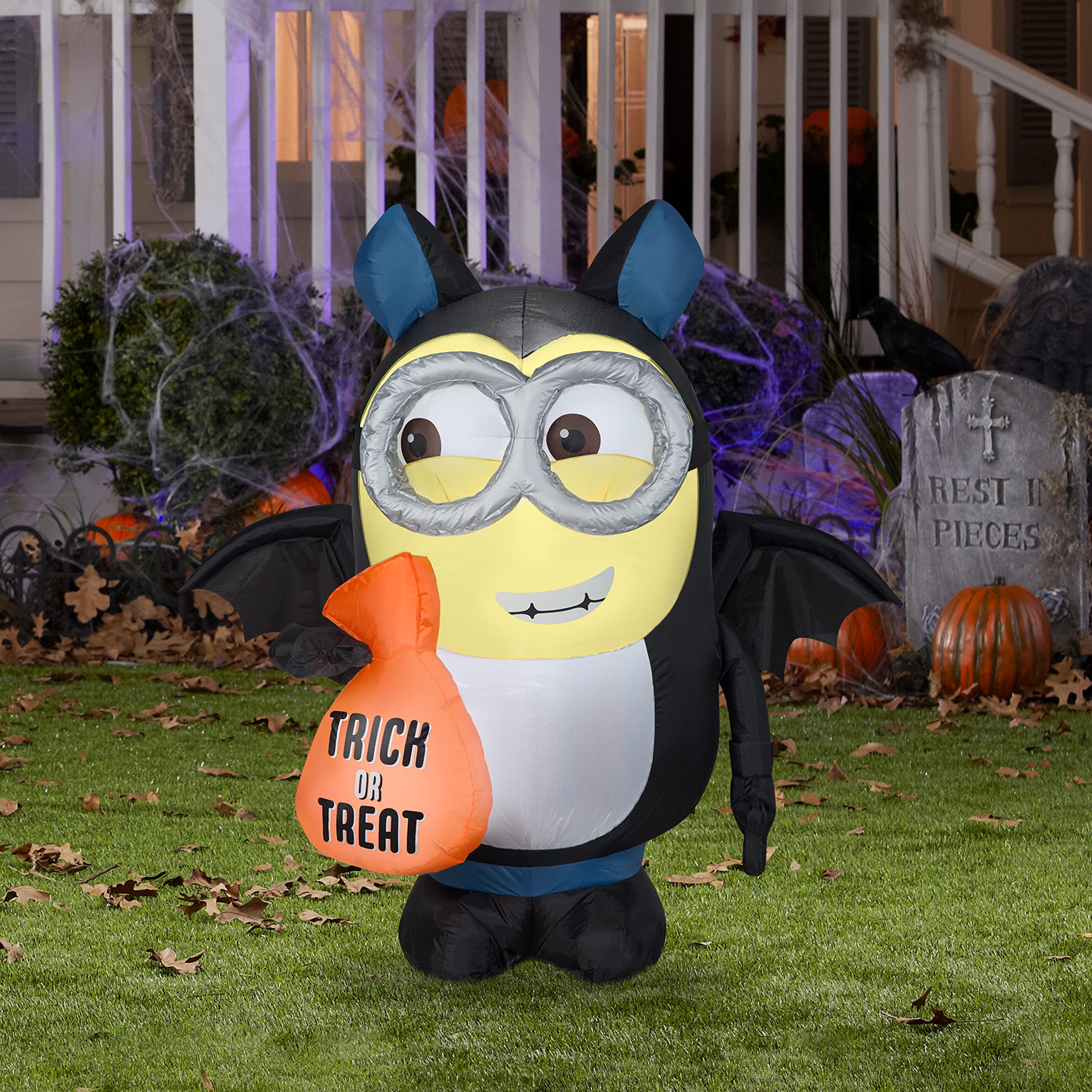 Foto 3 pulgar | Disfraz Inflable De Minion Dave In Bat, 105 Cm, Gemmy - Venta Internacional.