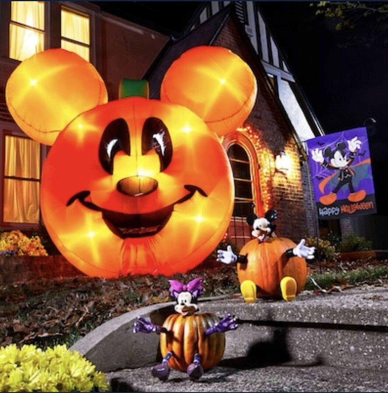 Foto 4 pulgar | Calabaza Inflable Con Diseño De Mickey Mouse De Disney Con Diseño De Gemmy Airblown, 3 M - Venta Internacional.