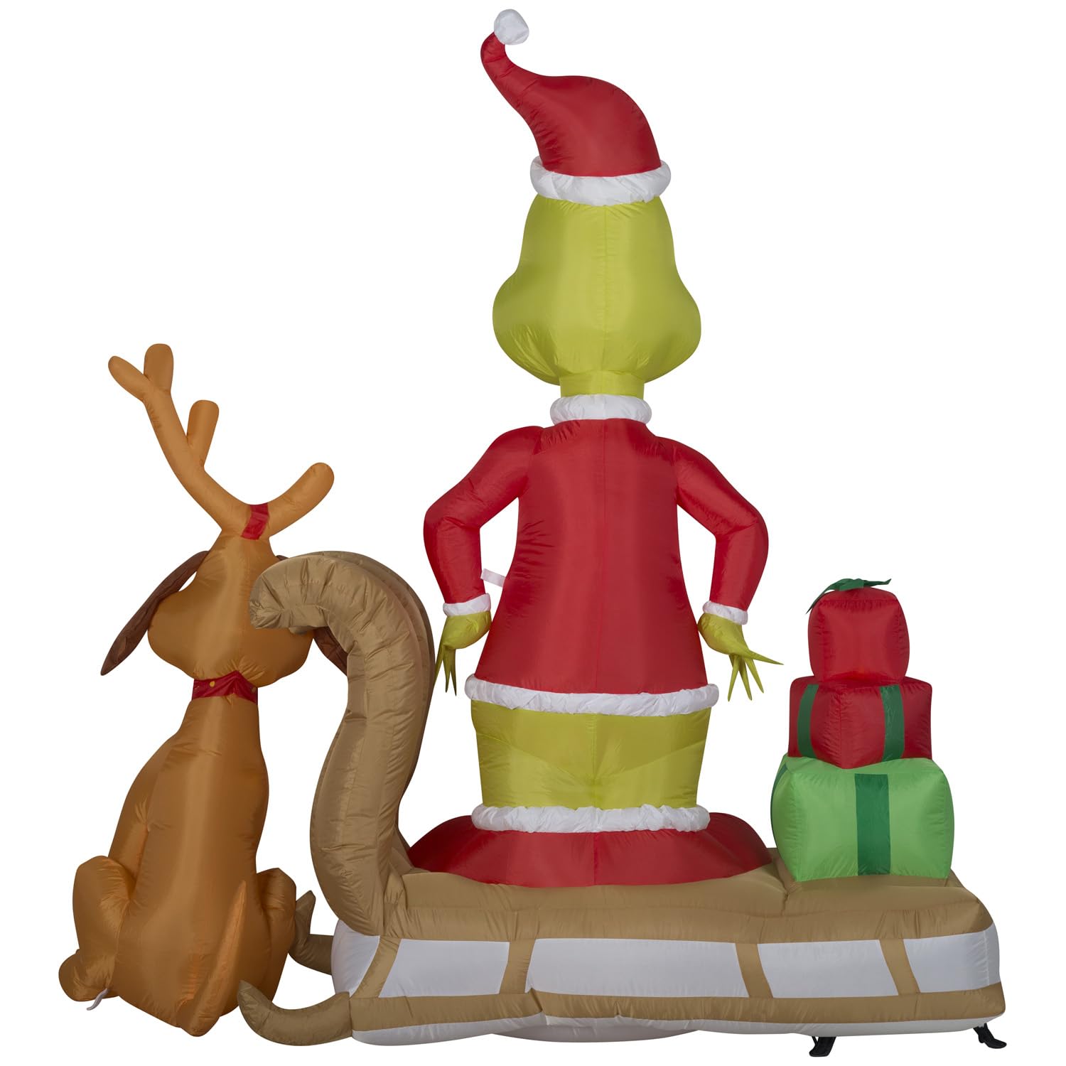 Foto 5 pulgar | Escena de Trineo Inflable de Navidad Gemmy Grinch y Max 180 cm - Venta Internacional