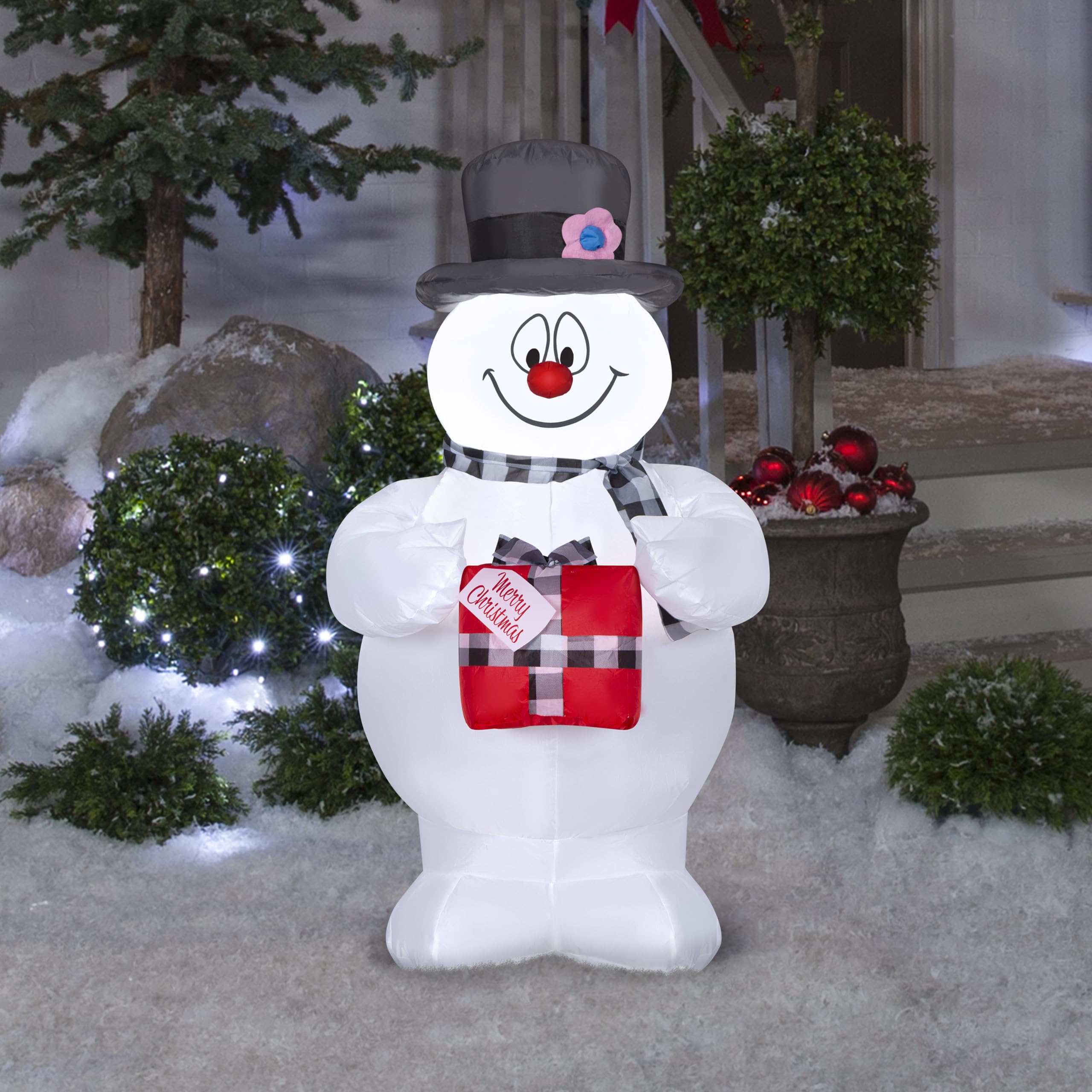 Foto 2 | Inflable Navideño Gemmy Muñeco de Nieve 105 cm - Venta Internacional